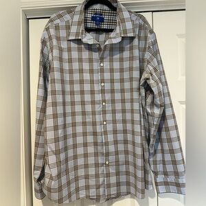 Egara Blue and Brown Checkered Shirt